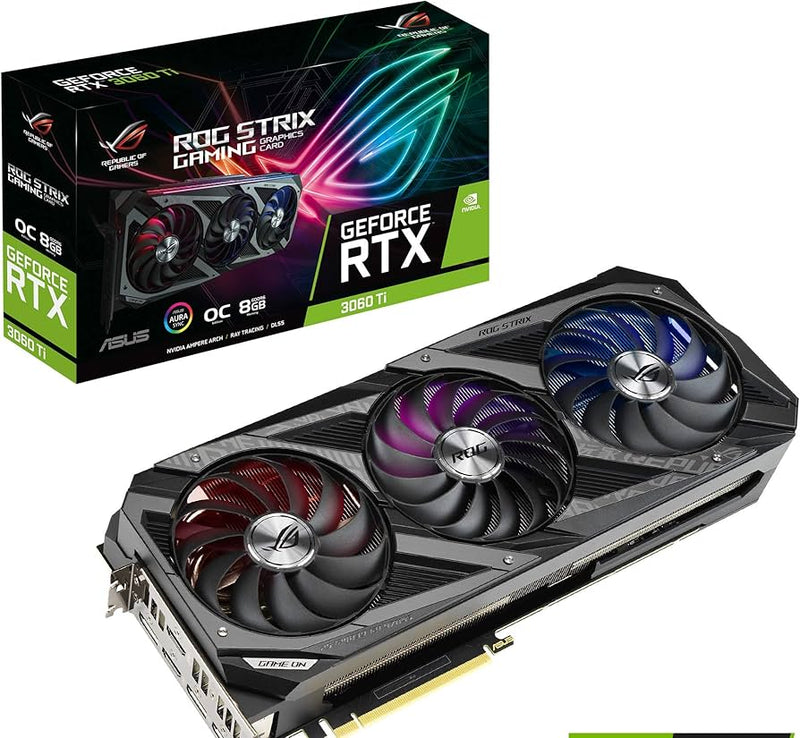 ASUS ROG Strix Geforce Rtx 3050 Oc Nvidia Ampere Architecture, 8Gb GDDR6, 2560 Cuda Cores, 20 Rt Cores, 80 Tensor Cores, 2.7
