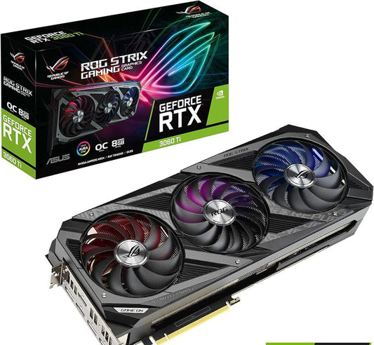 ASUS ROG Strix Geforce Rtx 3050 Oc Nvidia Ampere Architecture, 8Gb GDDR6, 2560 Cuda Cores, 20 Rt Cores, 80 Tensor Cores, 2.7