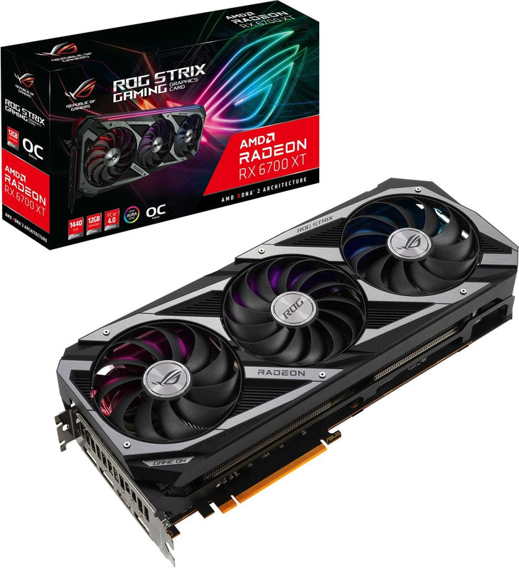 ASUS ROG Strix Radeon Rx 6700 Xt Oc Amd Rdna 2 Architecture, 12Gb GDDR6, 2560 Cores, 192