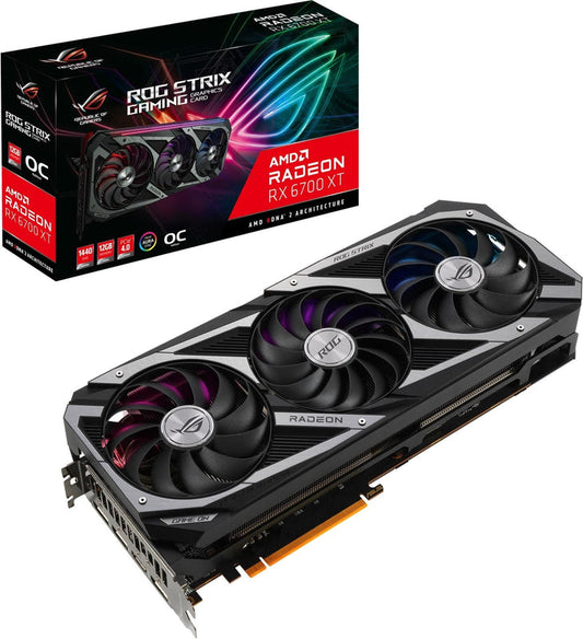 ASUS ROG Strix Radeon Rx 6700 Xt Oc Amd Rdna 2 Architecture, 12Gb GDDR6, 2560 Cores, 192