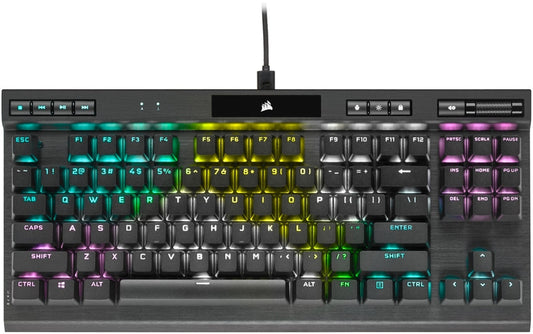Corsair  K70 RGB Tkl ( Ten-Key-Less ) - Opx Optical-Mechanical Switch Mechanical Gaming Keyboard