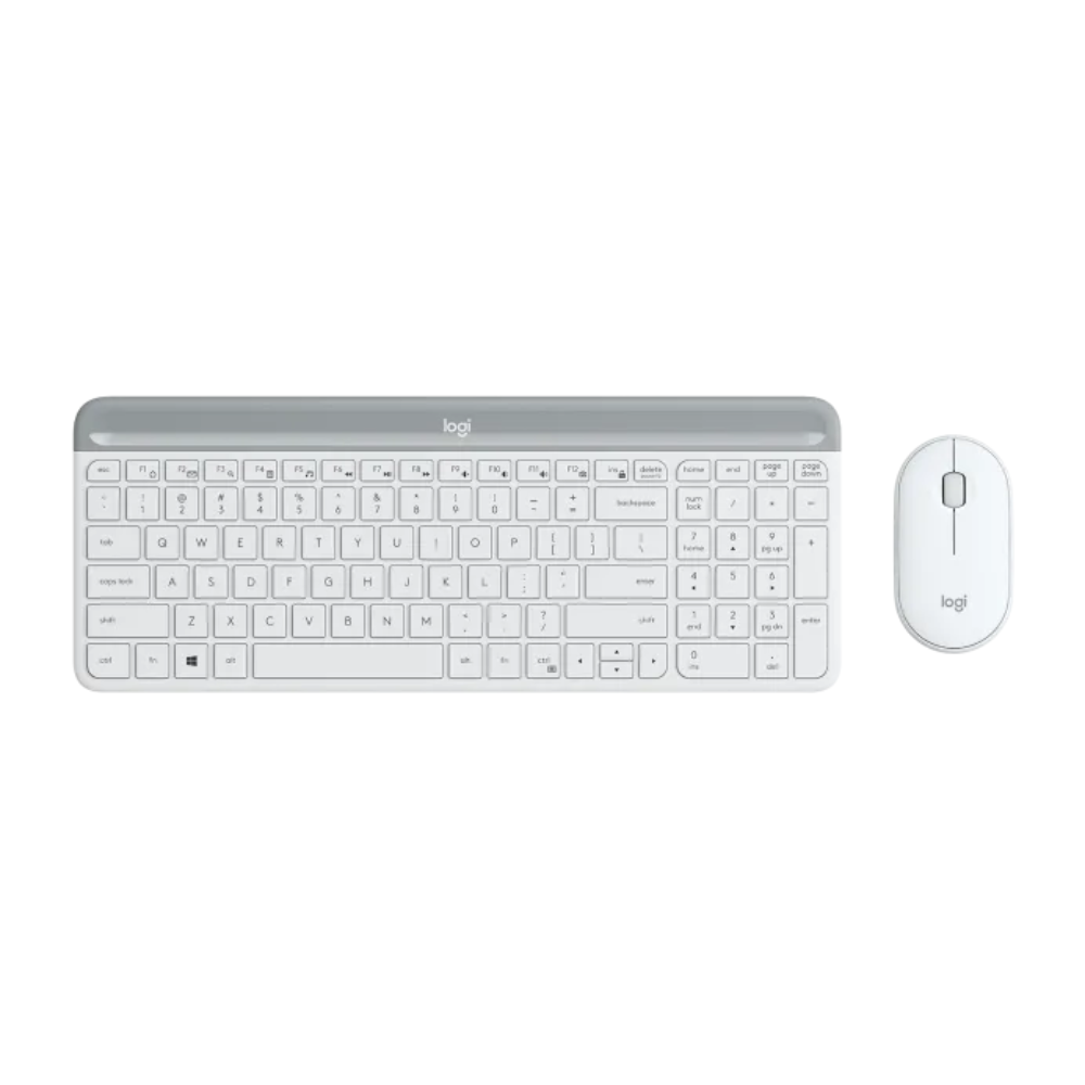 Logitech MK470 Cordless White Keyboard + Mouse