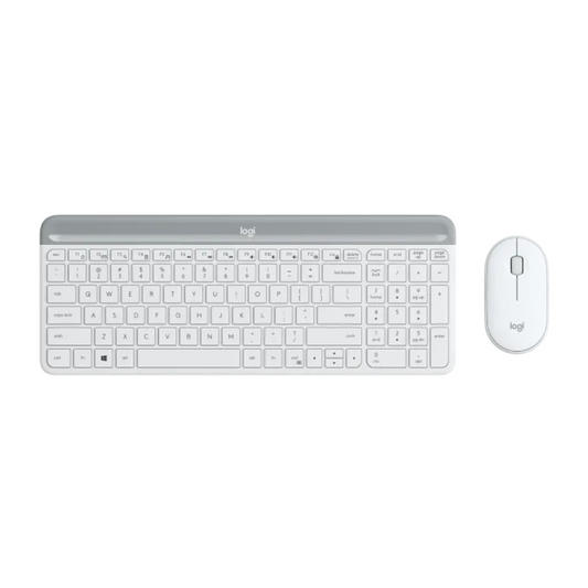 Logitech MK470 Cordless White Keyboard + Mouse