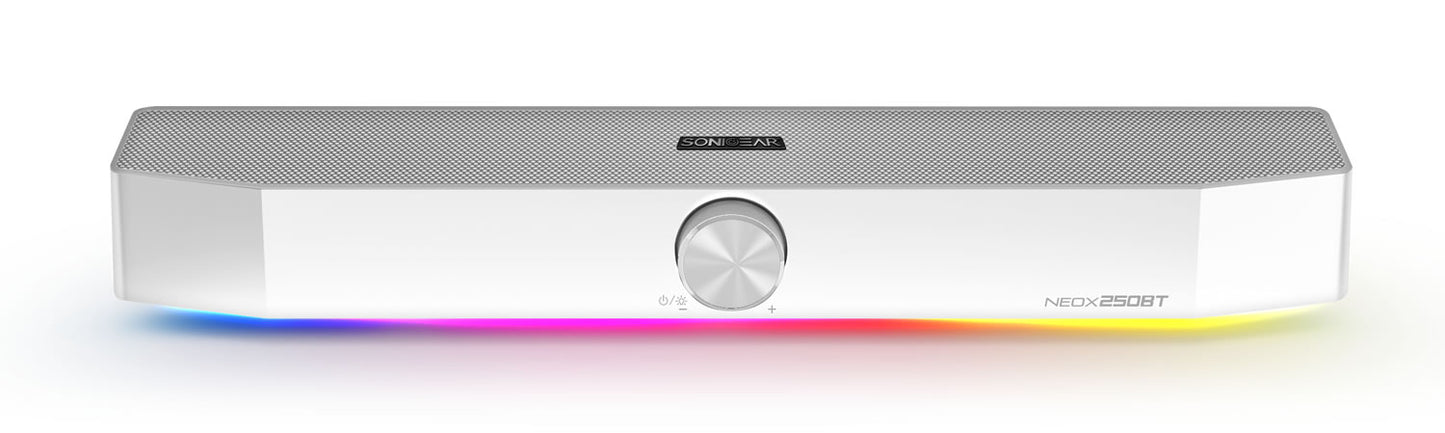 SonicGear NeoX 250BT Bluetooth Stereo Soundbar - White
