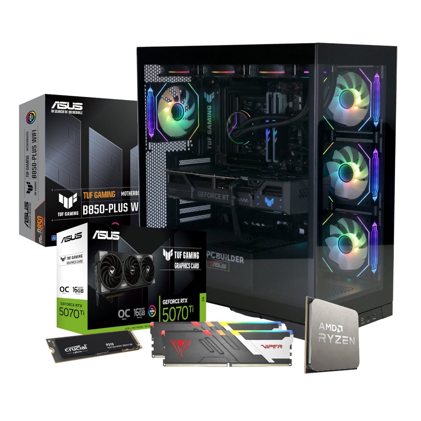 PCBuilder Ryzen 7 7800X3D ARCHON Windows 11 Gaming PC-1