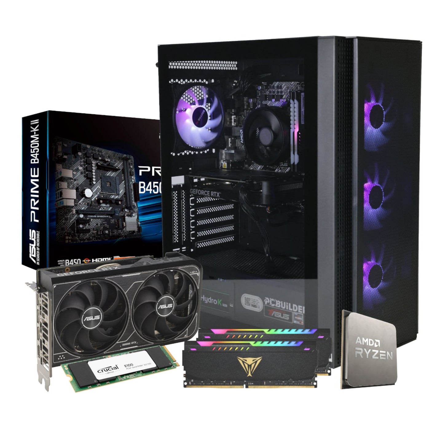 PCBuilder Ryzen 5 5600X TITAN Windows 11 Gaming PC-1