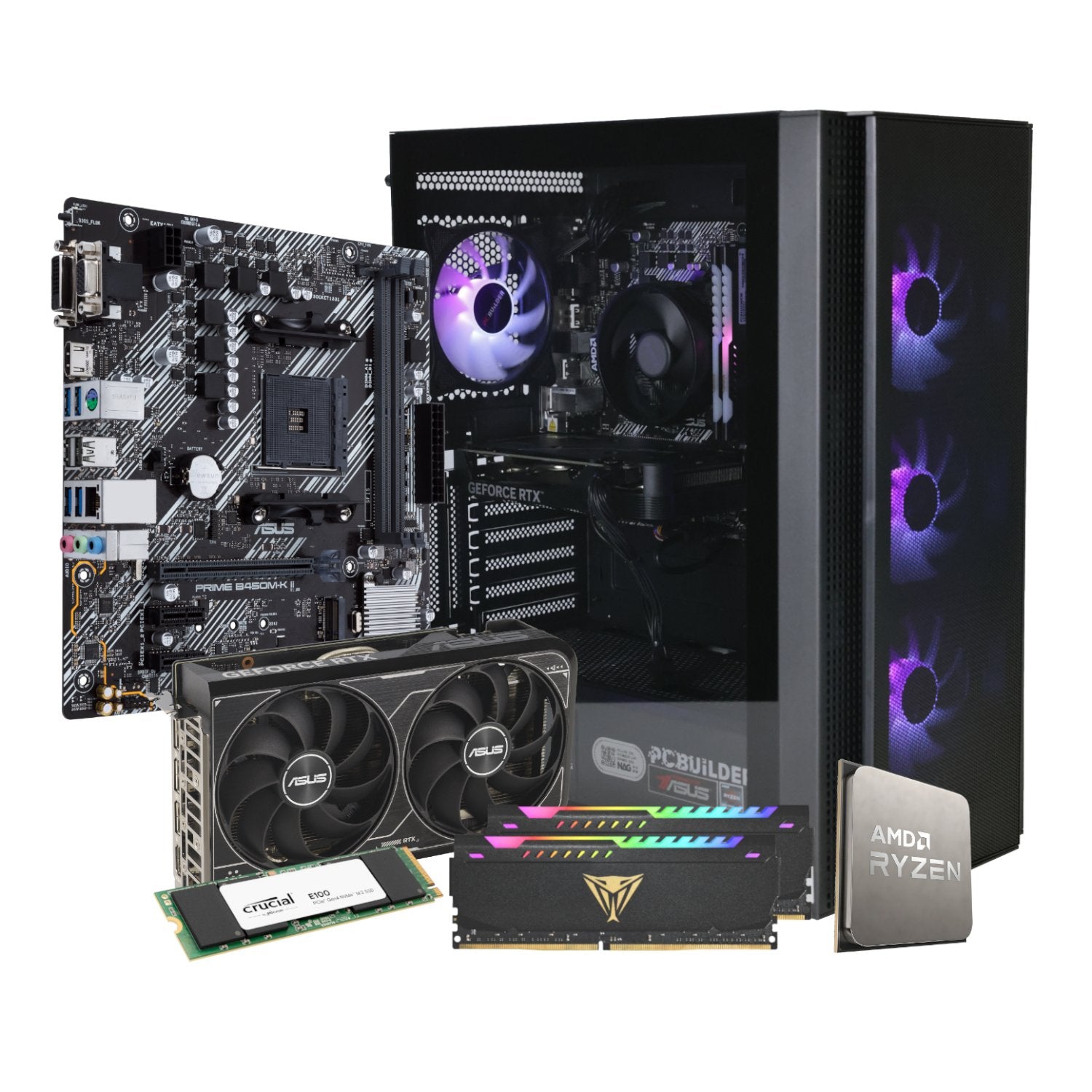 PCBuilder Ryzen 5 5600X TITAN Windows 11 Gaming PC-16