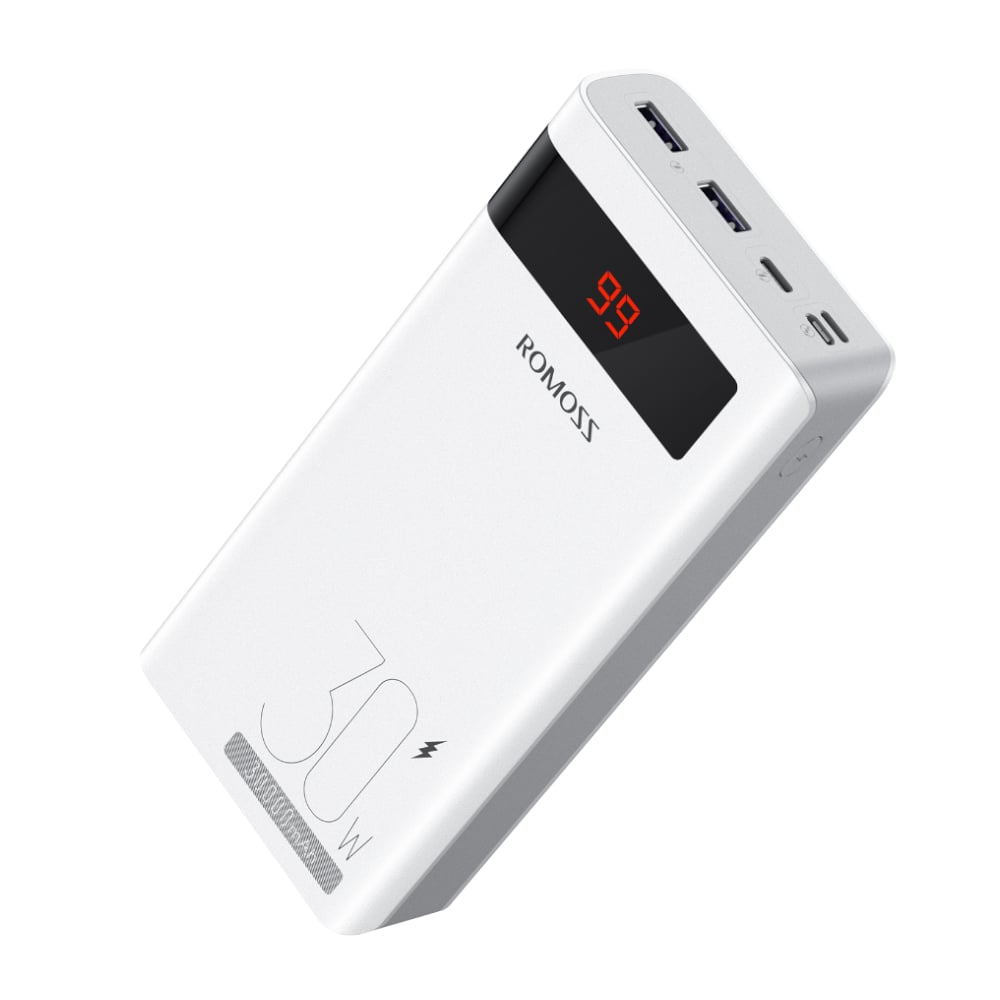 Romoss Sense 8PS Pro 30000mAh 30W Fast Charge Power Bank - White-0