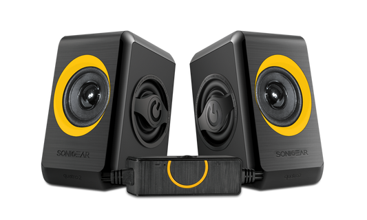 SonicGear Quatro 2 2.0 Speaker System - Orange