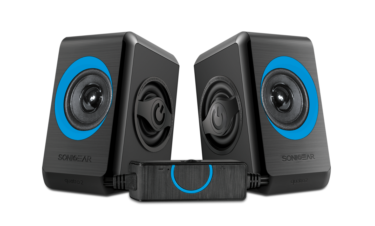 SonicGear Quatro 2 2.0 Speaker System - Turquila