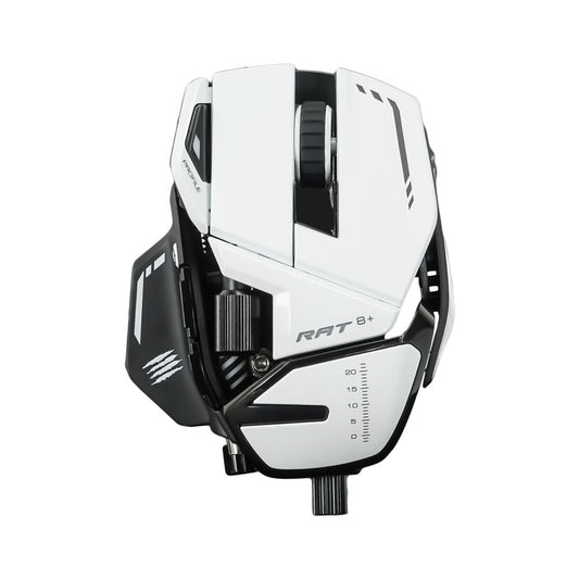 Mad Catz R.A.T. 8+ Wired Fully Adjustable Gaming Mouse - White