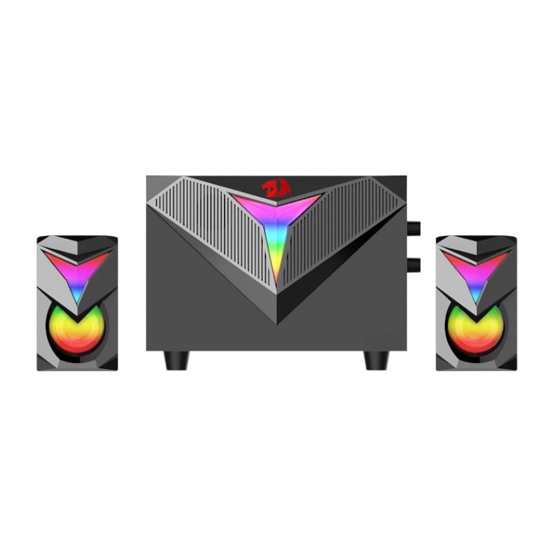 REDRAGON 2.1 Satellite Speaker TOCCATA RGB 11W Gaming Speaker - Black-0