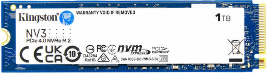 Kingston NV3 1 TB PCIe Gen4 —4 NVMe SSD