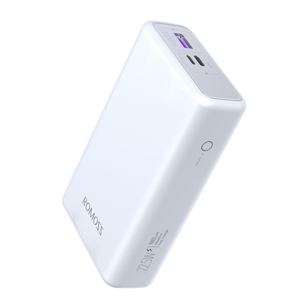 Romoss PAC10 10000mAh 20W Fast Charge Power Bank – White-0