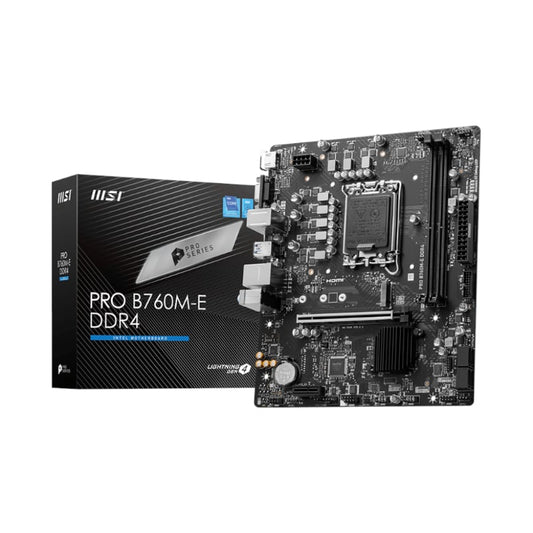MSI PRO B760M-E DDR4 Intel LGA1700 mATX Motherboard-0