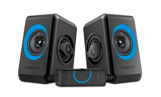 SonicGear Quatro 2 2.0 Speaker System - Turquila