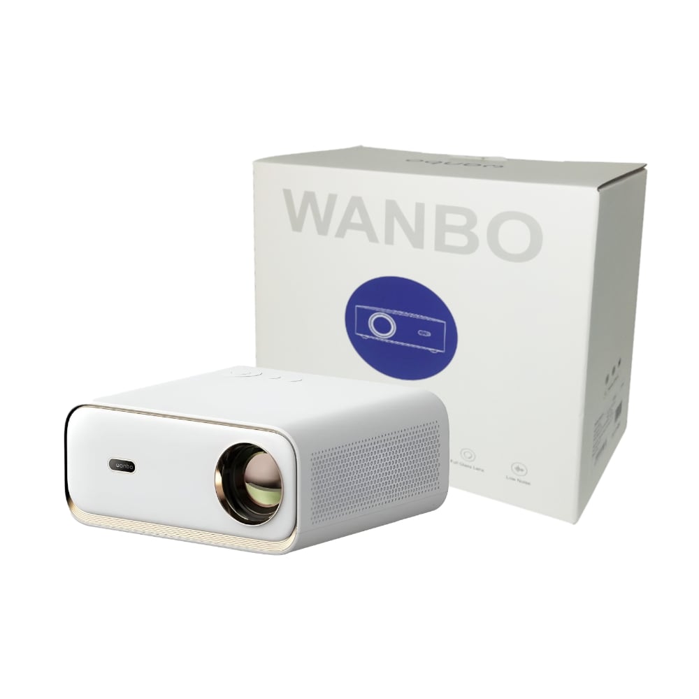 WANBO X2 MAX 1080P 450ANSI Android 9.0 Smart Projector - White-0